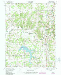 preview thumbnail of historical topo map of Deputy, IN in 1968