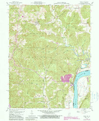Download a high-resolution, GPS-compatible USGS topo map for Derby, IN (1989 edition)