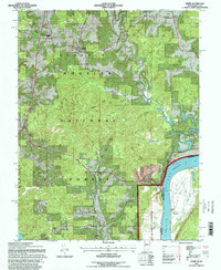 Download a high-resolution, GPS-compatible USGS topo map for Derby, IN (1998 edition)