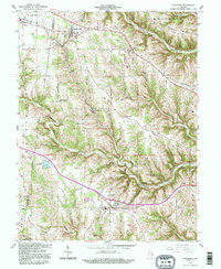 Download a high-resolution, GPS-compatible USGS topo map for Dillsboro, IN (1995 edition)