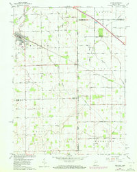 1960 Map of Dixon, 1980 Print