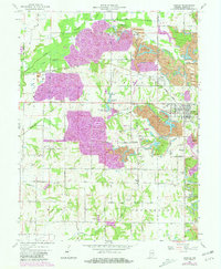 Download a high-resolution, GPS-compatible USGS topo map for Dugger, IN (1973 edition)