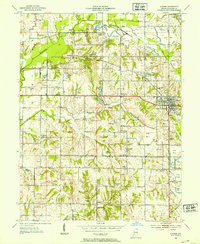 Download a high-resolution, GPS-compatible USGS topo map for Dugger, IN (1953 edition)
