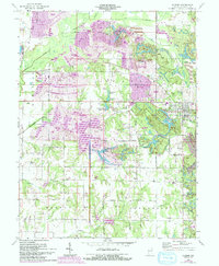 Download a high-resolution, GPS-compatible USGS topo map for Dugger, IN (1994 edition)