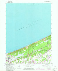 preview thumbnail of historical topo map of Dune Acres, IN in 1968