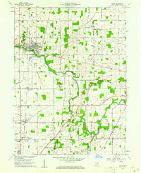 Download a high-resolution, GPS-compatible USGS topo map for Eaton, IN (1961 edition)