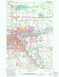 Download a high-resolution, GPS-compatible USGS topo map for Elkhart, IN (1989 edition)