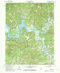 preview thumbnail of historical topo map of Brown County, IN in 1966