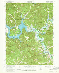 preview thumbnail of historical topo map of Brown County, IN in 1966
