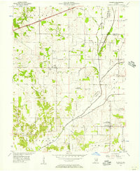 preview thumbnail of historical topo map of Putnam County, IN in 1956