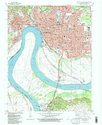 Download a high-resolution, GPS-compatible USGS topo map for Evansville South, IN (1982 edition)