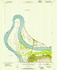 1952 Map of Evansville, 1953 Print