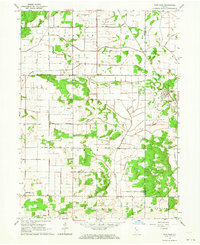 preview thumbnail of historical topo map of Newton County, IN in 1962