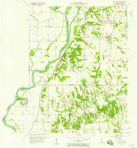 Download a high-resolution, GPS-compatible USGS topo map for Fairbanks, IN (1958 edition)