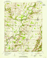 Download a high-resolution, GPS-compatible USGS topo map for Fishers, IN (1953 edition)
