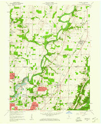 Download a high-resolution, GPS-compatible USGS topo map for Fishers, IN (1967 edition)