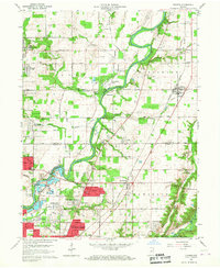 Download a high-resolution, GPS-compatible USGS topo map for Fishers, IN (1960 edition)