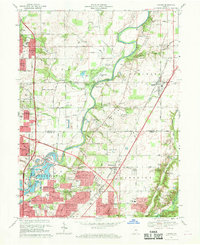 Download a high-resolution, GPS-compatible USGS topo map for Fishers, IN (1969 edition)