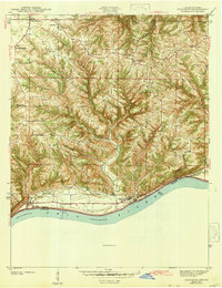preview thumbnail of historical topo map of Florence, IN in 1943