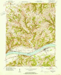 1951 Map of Florence, IN, 1953 Print
