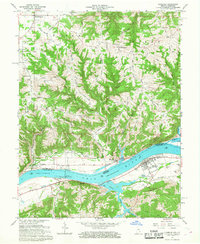 1966 Map of Florence, IN, 1968 Print