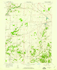 1958 Map of Greensburg, IN, 1959 Print