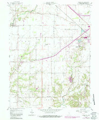 1958 Map of Greensburg, IN, 1988 Print