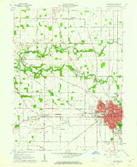 Download a high-resolution, GPS-compatible USGS topo map for Frankfort, IN (1963 edition)