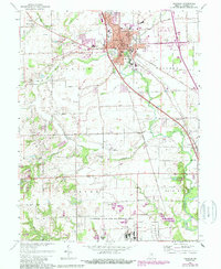 Download a high-resolution, GPS-compatible USGS topo map for Franklin, IN (1988 edition)