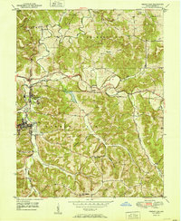 Download a high-resolution, GPS-compatible USGS topo map for French Lick, IN (1951 edition)