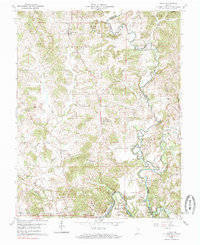 preview thumbnail of historical topo map of Spencer County, IN in 1960