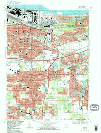 Download a high-resolution, GPS-compatible USGS topo map for Gary, IN (1991 edition)