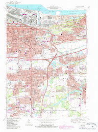 Download a high-resolution, GPS-compatible USGS topo map for Gary, IN (1987 edition)