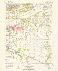 1953 Map of Burns Harbor, IN, 1955 Print