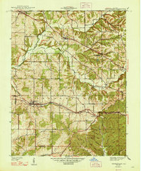 preview thumbnail of historical topo map of Georgetown, IN in 1947