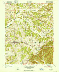 Download a high-resolution, GPS-compatible USGS topo map for Georgetown, IN (1952 edition)