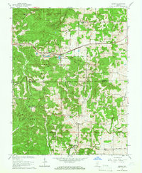 preview thumbnail of historical topo map of Lawrence County, IN in 1965
