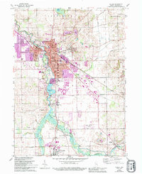 Download a high-resolution, GPS-compatible USGS topo map for Goshen, IN (1994 edition)