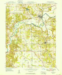 Download a high-resolution, GPS-compatible USGS topo map for Gosport, IN (1950 edition)