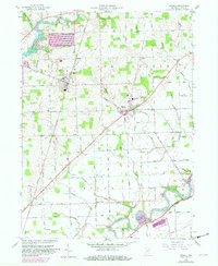 Download a high-resolution, GPS-compatible USGS topo map for Grabill, IN (1982 edition)