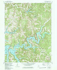 preview thumbnail of historical topo map of Orange County, IN in 1980