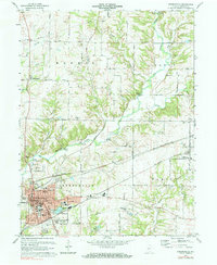 Download a high-resolution, GPS-compatible USGS topo map for Greencastle, IN (1977 edition)