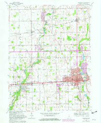 Download a high-resolution, GPS-compatible USGS topo map for Greenfield, IN (1982 edition)