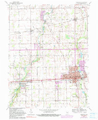 Download a high-resolution, GPS-compatible USGS topo map for Greenfield, IN (1990 edition)