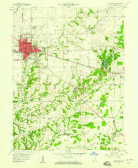 Download a high-resolution, GPS-compatible USGS topo map for Greensburg, IN (1959 edition)