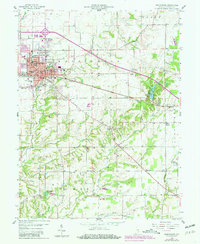 Download a high-resolution, GPS-compatible USGS topo map for Greensburg, IN (1981 edition)