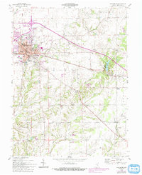 Download a high-resolution, GPS-compatible USGS topo map for Greensburg, IN (1993 edition)