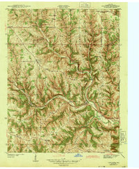 Download a high-resolution, GPS-compatible USGS topo map for Guilford, IN (1943 edition)