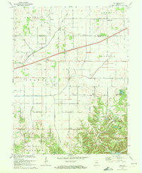 Download a high-resolution, GPS-compatible USGS topo map for Hall, IN (1972 edition)