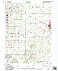 preview thumbnail of historical topo map of Blackford County, IN in 1960